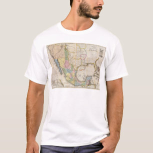 Mapa de los Estados Unidos de Mejico T-shirt