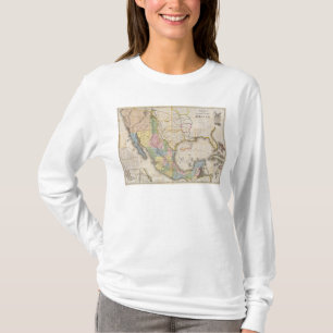 Mapa de los Estados Unidos de Mejico T-shirt