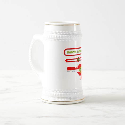 MAPA DE SANTA CATARINA. SAMER BRASIL BIERPUL (Voorkant links)