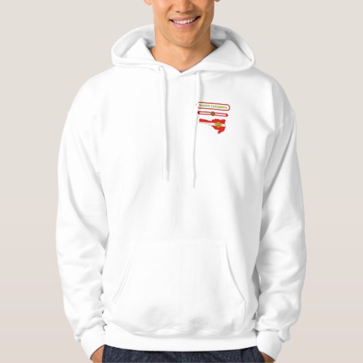 MAPA DE SANTA CATARINA. SAMER BRASIL HOODIE (Voorkant)