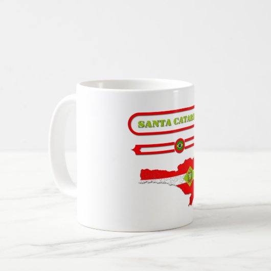 MAPA DE SANTA CATARINA. SAMER BRASIL KOFFIEMOK (Voorkant links)