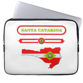 MAPA DE SANTA CATARINA. SAMER BRASIL LAPTOP SLEEVE