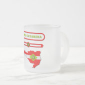 MAPA DE SANTA CATARINA. SAMER BRASIL MATGLAS KOFFIEMOK (Voorkant rechts)