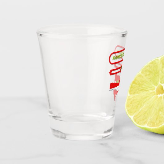 MAPA DE SANTA CATARINA. SAMER BRASIL SHOT GLAS (Links)