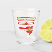 MAPA DE SANTA CATARINA. SAMER BRASIL SHOT GLAS (Voorkant)