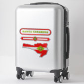 MAPA DE SANTA CATARINA. SAMER BRASIL STICKER (Koffer)