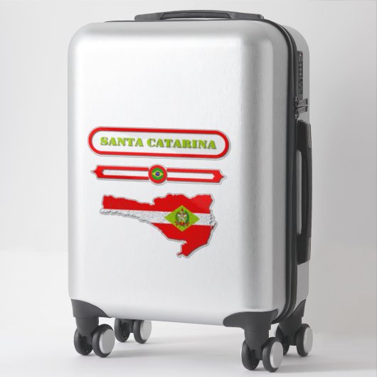 MAPA DE SANTA CATARINA. SAMER BRASIL STICKER (Koffer)