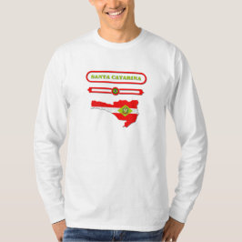 MAPA DE SANTA CATARINA. SAMER BRASIL T-SHIRT