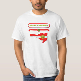 MAPA DE SANTA CATARINA. SAMER BRASIL T-SHIRT