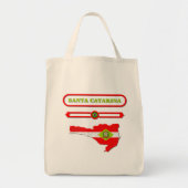 MAPA DE SANTA CATARINA. SAMER BRASIL TOTE BAG (Voorkant)