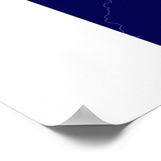 Mapa de Valencia - Venezolaanse reiskaart Poster (Hoek)