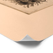 Mapa del Peru (1862) Poster (Hoek)