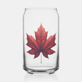 Mapel Leaf, Ahornblatt Blikvorm Glas (Links)