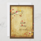  MAPEL VERLAAGT VERDWIJNENDE INVITATIES KAART (Voorkant)