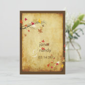  MAPEL VERLAAGT VERDWIJNENDE INVITATIES KAART (Staand voorkant)