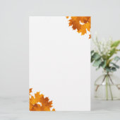 Mapelbladeren Briefpapier (Staand voorkant)