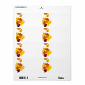 Mapelbladeren Etiket (Full Sheet)