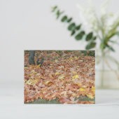 Mapelbladeren in de herfst briefkaart (Staand voorkant)
