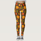 Mapelbladeren Leggings (Voorkant)
