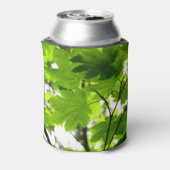 Mapelbladeren met regendruppels blikjeskoeler (Blikje Achterkant)