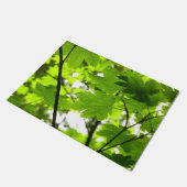 Mapelbladeren met regendruppels deurmat (Schuin)