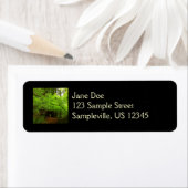 Mapelbomen in het sequoibos etiket (Insitu)