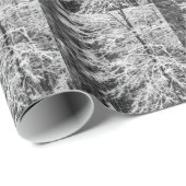 Mapelboom in sneeuw cadeaupapier (Rol Hoek)