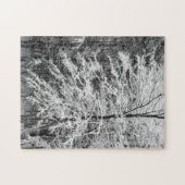 Mapelboom in sneeuw legpuzzel (Horizontaal)