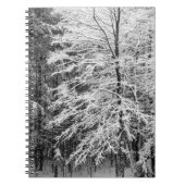 Mapelboom in sneeuw notitieboek (Voorkant)