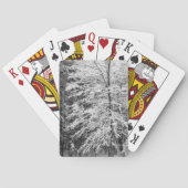 Mapelboom in sneeuw speelkaarten (Achterkant)