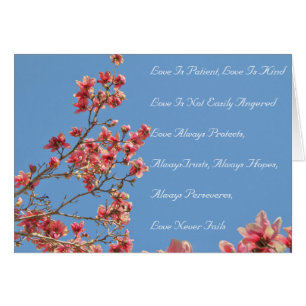 Mapkaart, Tulp Magnolia Tree met Love Verse