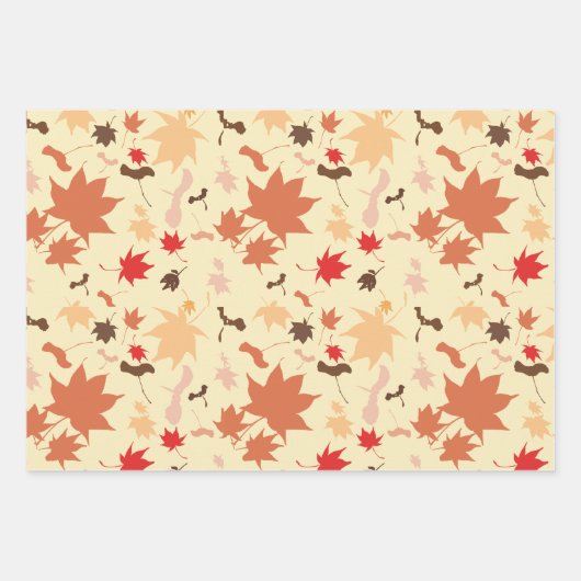 Maple autumn leaves inpakpapier vel (Voorkant)