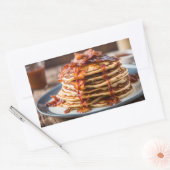 Maple Bacon Pannenkoeken Rechthoekige Sticker (Envelop)