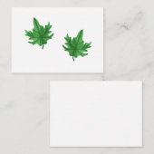Maple blad notitiekaart notitiekaartje (Voorkant / Achterkant)