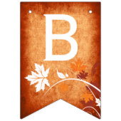 Maple bladeren sinaasappel herfst bruiloft vrijgez vlaggetjes (Tweede vlag)