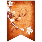 Maple bladeren sinaasappel herfst bruiloft vrijgez vlaggetjes (Eerste vlag)