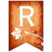 Maple bladeren sinaasappel herfst bruiloft vrijgez vlaggetjes (Derde vlag)