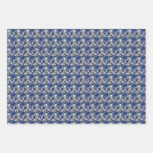 Maple Blauw op een Koolsteenachtergrond Inpakpapier Vel (Voorkant 2)