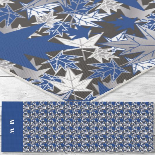 Maple Blauw op een Koolsteenachtergrond Yogamat