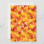 Maple boom Herfst bruiloft uitnodiging (Achterkant)