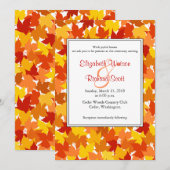 Maple boom Herfst bruiloft uitnodiging (Voorkant / Achterkant)