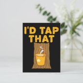 Maple Boom waar ik op zou tikken die suiker zou aa Briefkaart (Staand voorkant)