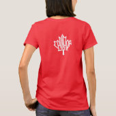 Maple CANADA TEXT FLAG LOGO BY MASANSER PIXELAT T-shirt (Achterkant)