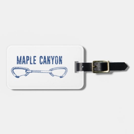 Maple Canyon klimmen Quickdraw Bagagelabel (Voorkant horizontaal)