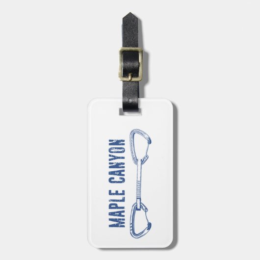 Maple Canyon klimmen Quickdraw Bagagelabel (Voorkant verticaal)