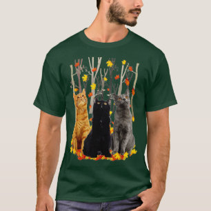 Maple Cat Leaf Herfst T-shirt herfst Season Funny