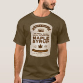 Maple Craft Bourbon Barrel Aged Maple Syrup Label T-shirt (Voorkant)