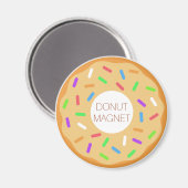 Maple Donut Magnet met Sprinkles (Voorkant / Achterkant)