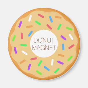 Maple Donut Magnet met Sprinkles