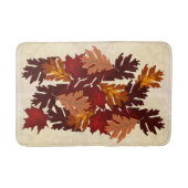 Maple- en eikenolievloeistoffen in najaarkleuren badmat (Voorkant)
